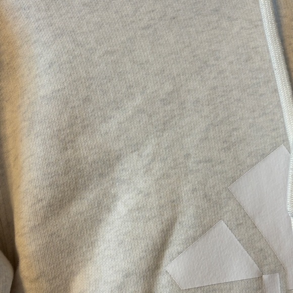 adidas Cream Hoodie with Front Logo - Picture 3 of 5